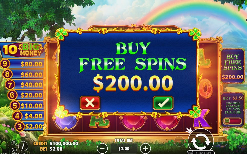 Free spins on night reels, LEPRECHAUN on reel five